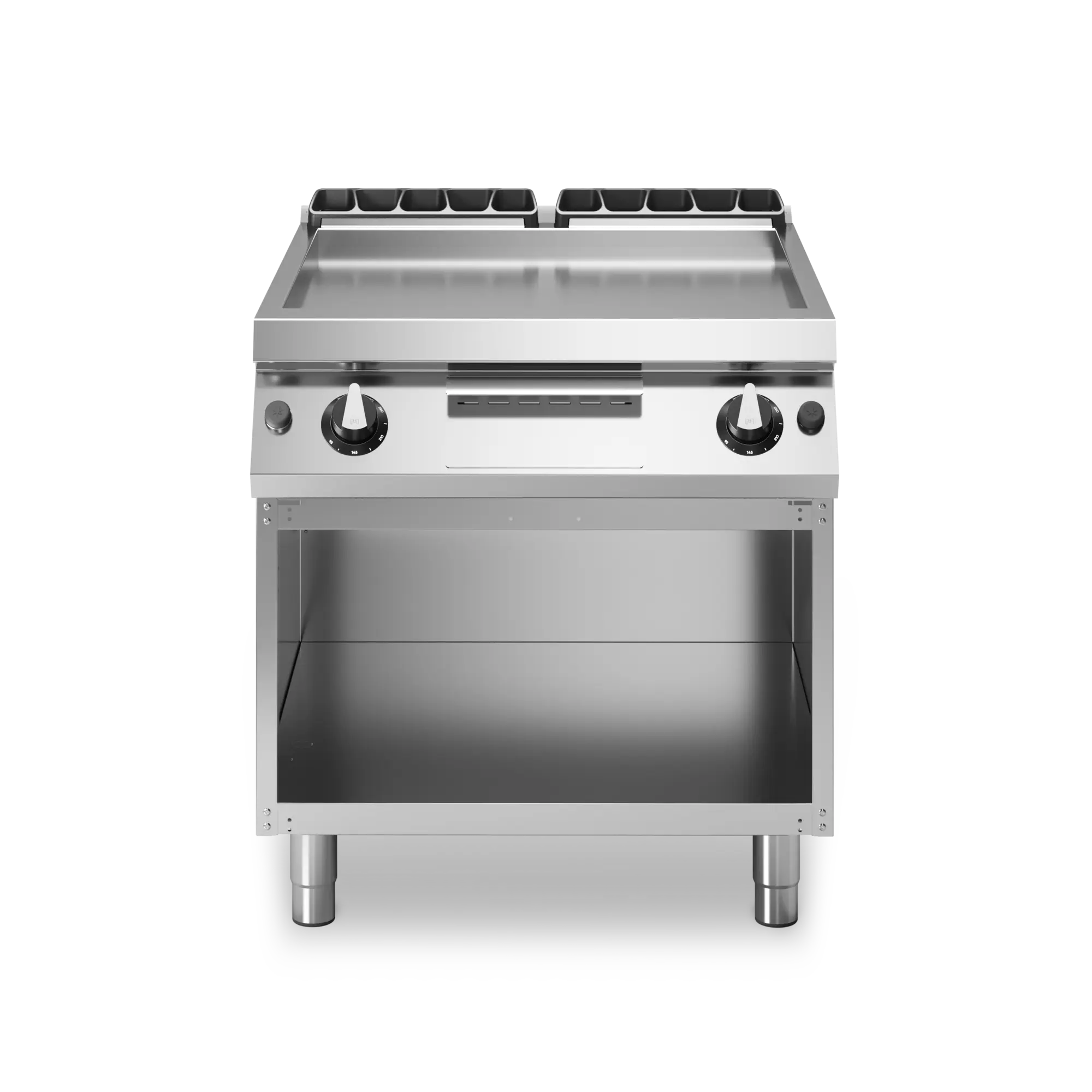 Fry top gas piastra liscia